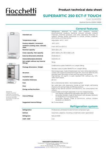 SUPERARTIC 250 ECT-F TOUCH