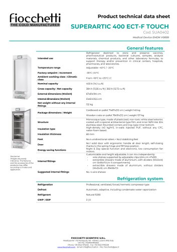 SUPERARTIC 400 ECT-F TOUCH