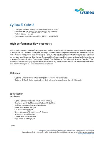 CyFlow® Cube 8