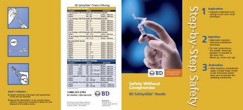 BD SafetyGlide? Needle