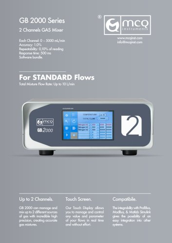 Gas Blender 2000 - Standard Flow - 2 Channels