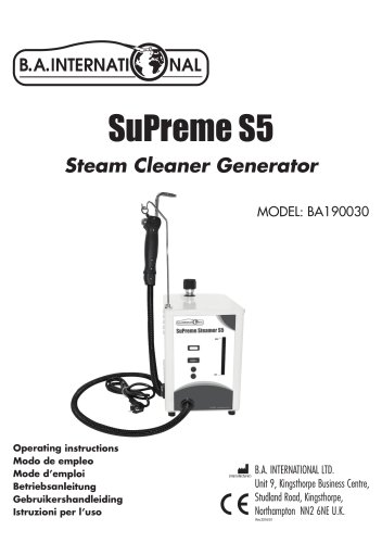 SuPreme S5 Steam Cleaner Generator