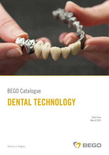 Catalogue &ndash; Dental Technology