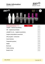 SKY Implant system - Order Information