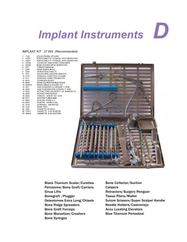 Implant Instruments