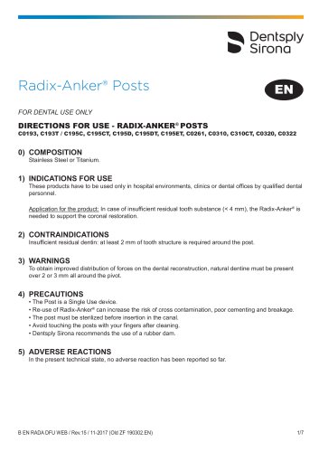 Radix-Anker® Posts