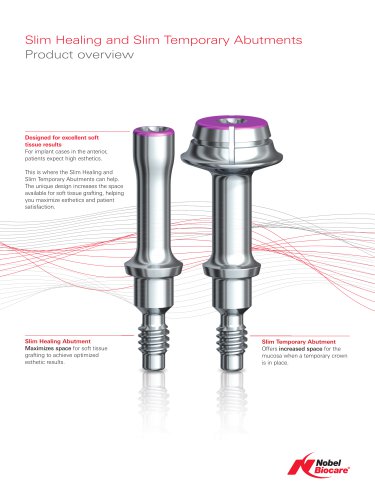 slim healing and slim temporary abutments