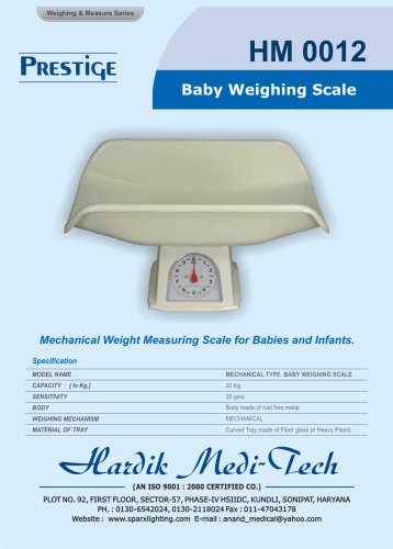 Prestige baby scale