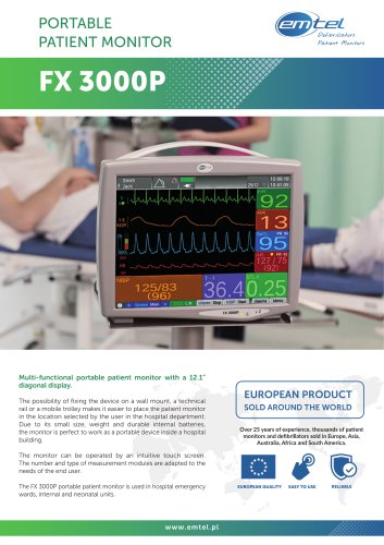 FX 3000P new portable patient monitor