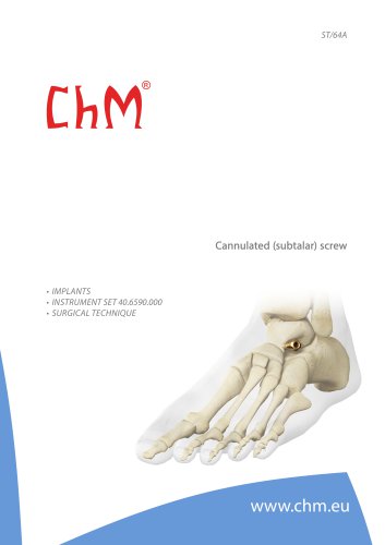 Cannulated (subtalar) screw