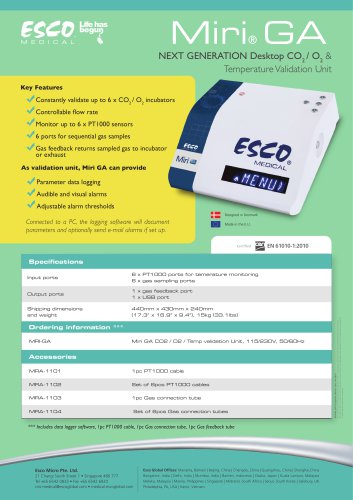 Miri® GA Temperature Validation Unit