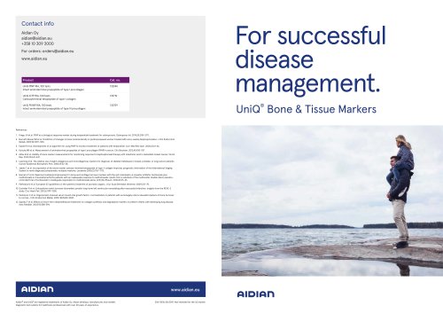 UniQ&reg; Bone & Tissue Markers