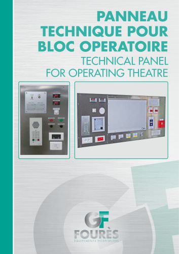 Technical panel for operating theatre