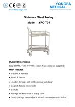 YFQ-T24 Stainless Steel Trolley