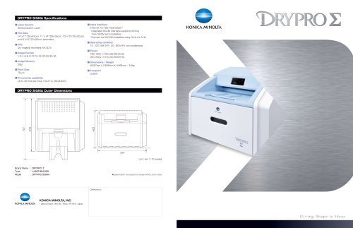 Printer Drypro Sigma