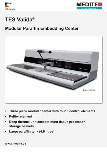 TES Valida® Modular Paraffin Embedding Center