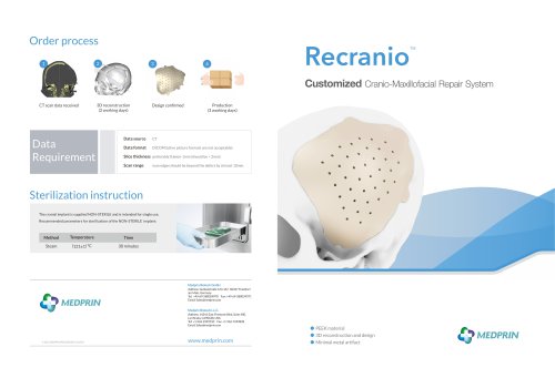 Brochure for Recranio