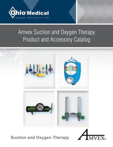 Amvex Suction and Oxygen Therapy Product and Accessory Catalog