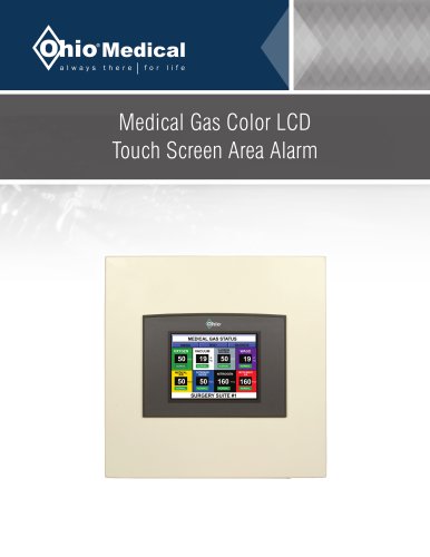 Medical Gas Color LCD Touch Screen Area Alarm