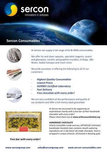 Consumables for your EA & IRMS