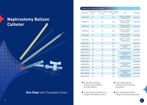 Nephrostomy Balloon Catheter