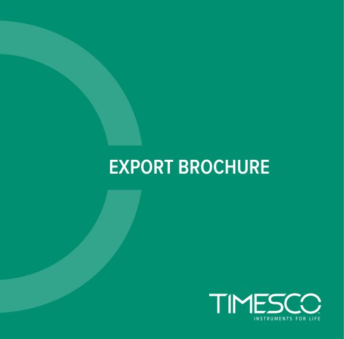 Anaesthesia Export Brochure 2020