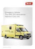 WAS 500 Emergency Ambulance / Intensive Care Unit Mercedes-Benz Sprinter Box Body 5 T