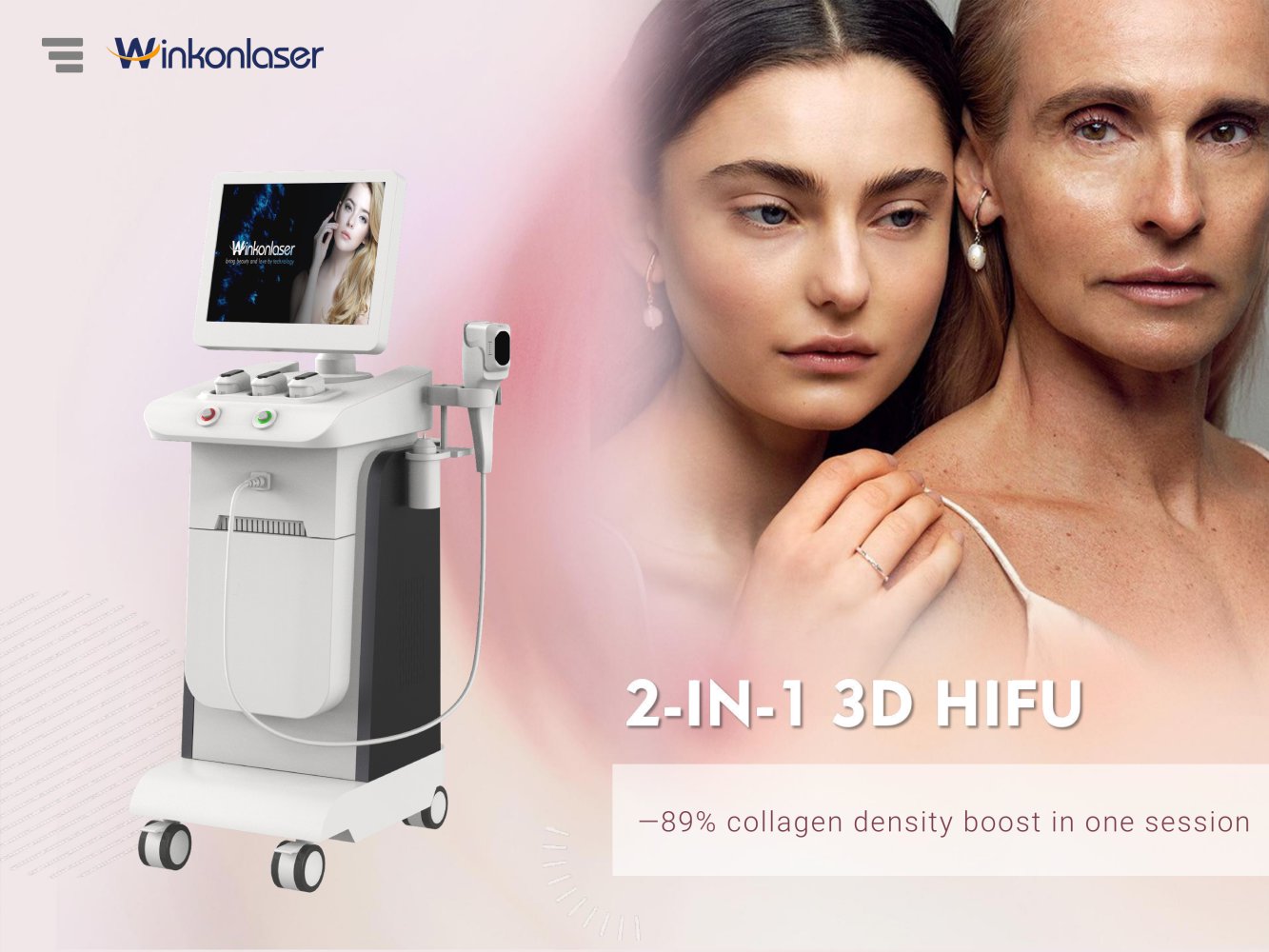 Winkonlaser CS60 2-in-1 3D HIFU Upright Machine - Beijing Winkonlaser Technology