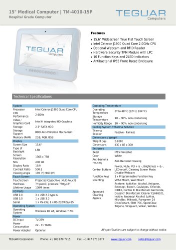 15" Medical Computer | TM-4010-15P