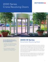 Crane 2000-M Series Manual Revolving Door