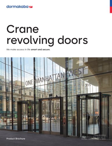 Crane revolving doors