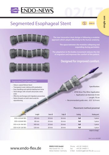 Segmented Esophageal Stent