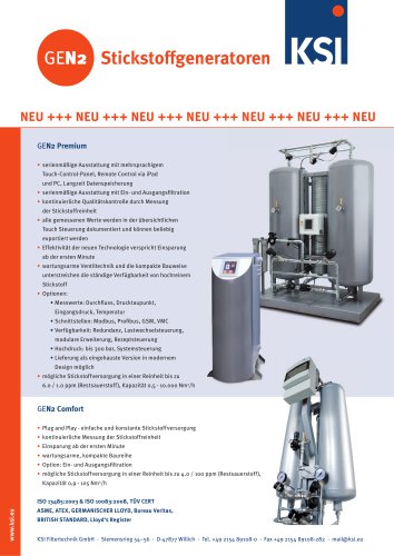 ECOTROC GEN2 Nitrogen generators