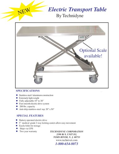 Electric Transport Table