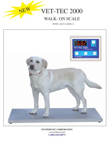 VET-TEC 2000 PLATFORM SCALE