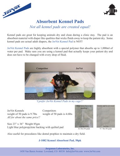 Absorbent Kennel Pads