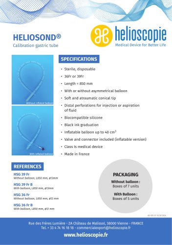 Brochure - Heliosond HSG - EN