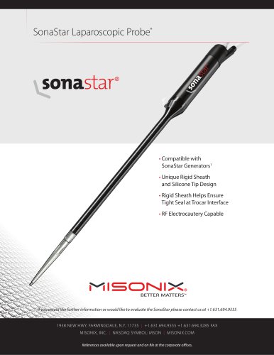 SonaStar Laparoscopic Probe