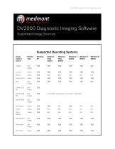 DV2000 Diagnostic Imaging Software Supported Image Sources