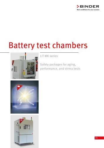 Battery test chambers