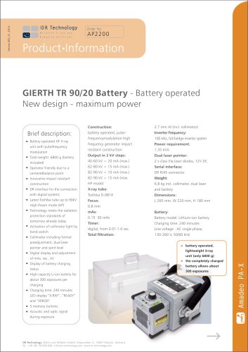 GIERTH TR 90/20 Battery