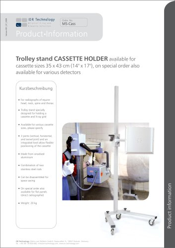 Trolley stand CASSETTE HOLDER