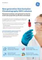 New generation Size Exclusion Chromatography (SEC) columns