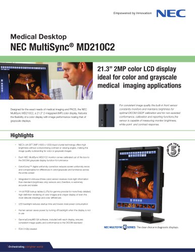 Medical Desktop NEC MultiSync® MD210C2