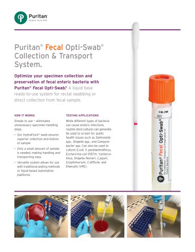 Puritan® Fecal Opti-Swab® Collection & Transport System