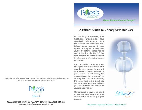 A Patient Guide to Urinary Catheter Care