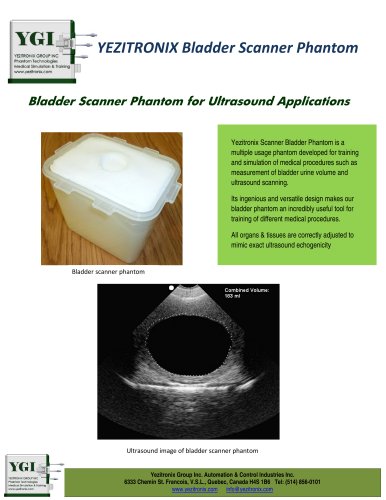 Bladder Scanner Phantom