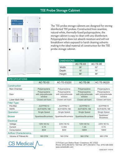 TEE Probe Storage Cabinet