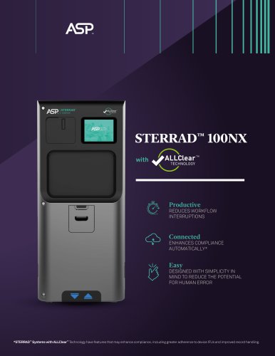 STERRAD™ 100NX with ALLClear™ Technology Data Sheet