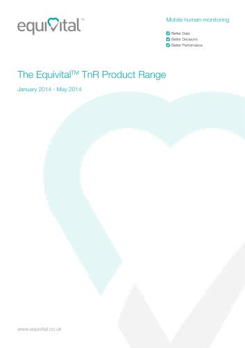 The Equivital TM TnR Product Range